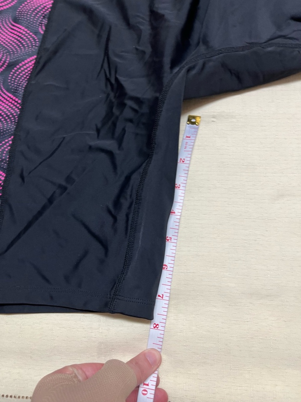 NWT Halcurt 2XL black/pink athletic boyshort swimsuit - Picture 3 of 11